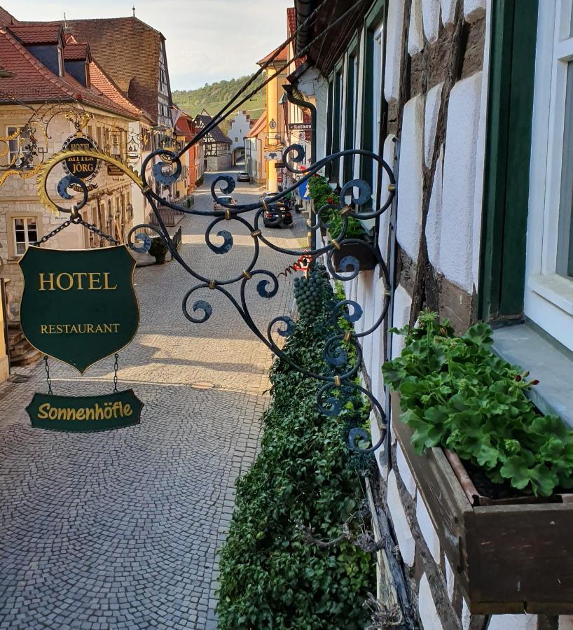 Hotel & Restaurant Sonnenhoefle Sommerhausen Exterior foto